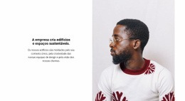 Web Design Incrível Para A Empresa Cria Edifícios Sustentáveis