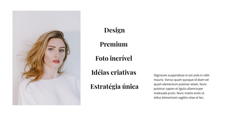 Design e ideias criativas Landing Page