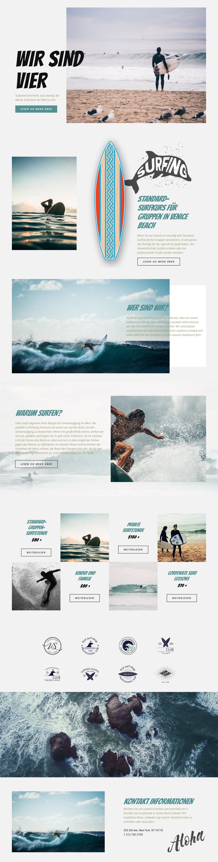 Surfen CSS-Vorlage