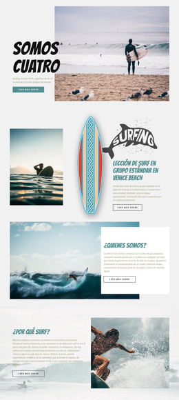 Surf: Plantilla HTML5 Adaptable
