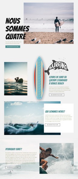 Surfant - Maquette De Site Web Simple