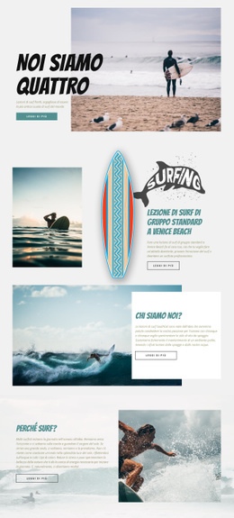 Progettazione Del Sito Web Per Fare Surf