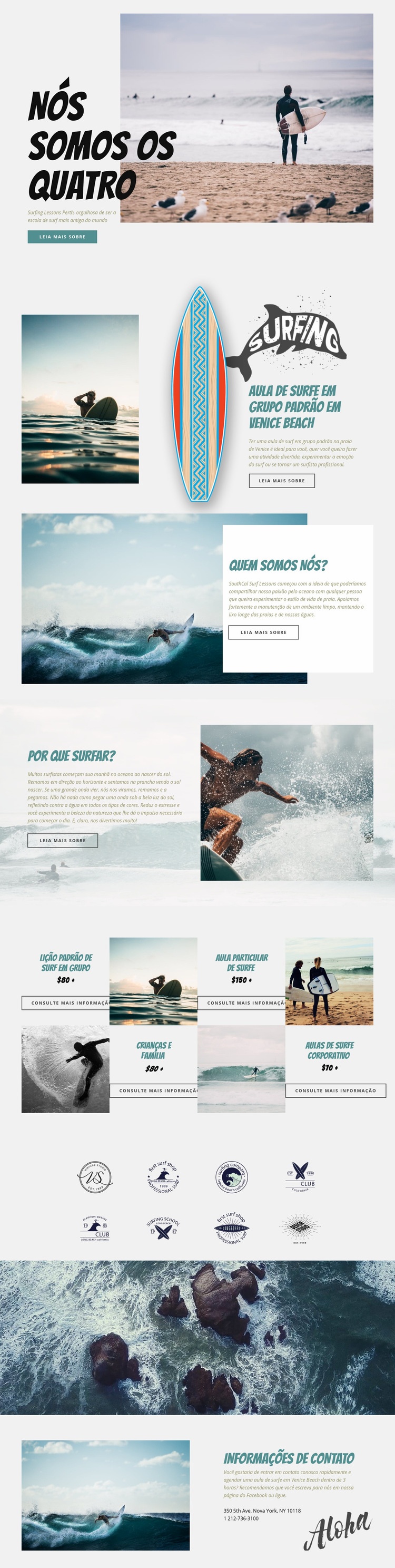 Surf Modelos de construtor de sites