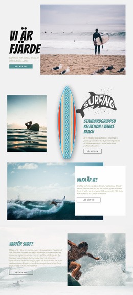 Surfing Wordpress -Teman För Företag
