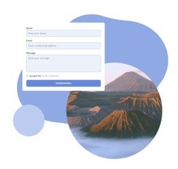 İletişim Formu Web Sayfası Tasarımları - Bir Sayfalık Şablon