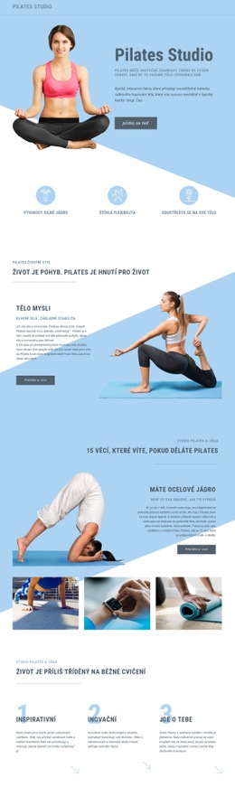 Pilates Studio A Sport – Vstupní Stránka