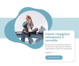 Viaggiare Reimposta Il Cervello - Ispirazione Per Il Design Del Sito Web