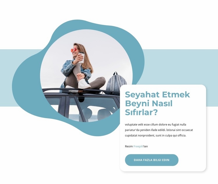 Seyahat etmek beyni sıfırlar HTML5 Şablonu