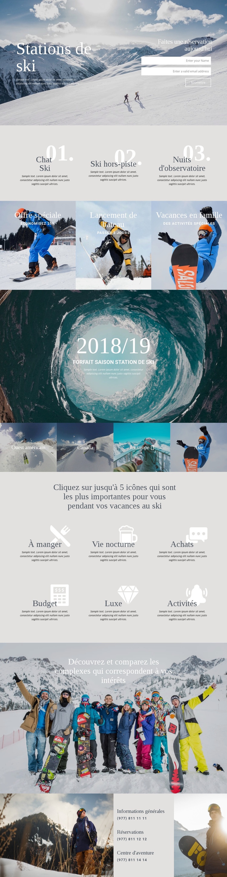 Stations de ski Thème WordPress