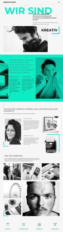 Wir Sind Ein Kreatives Geschäft - Website-Design