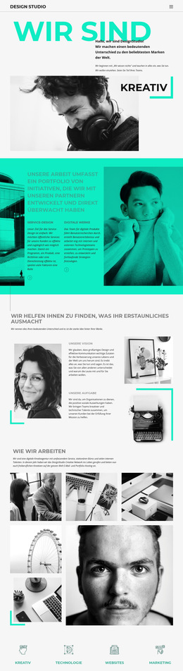 Wir Sind Ein Kreatives Geschäft - Website-Design