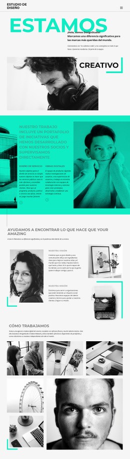 La Página De Destino Más Creativa Para Somos Negocios Creativos