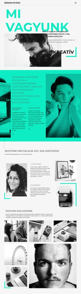 Webhely Elrendezése A Következőhöz: Kreatív Üzlet Vagyunk