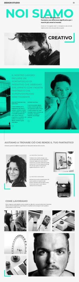 Siamo Un Business Creativo - HTML5 Website Builder