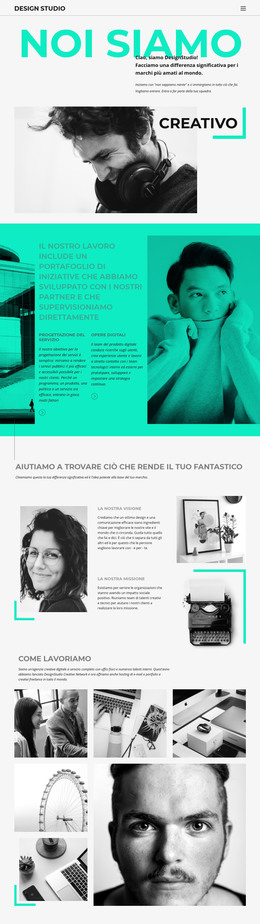 Progettazione Della Pagina HTML Per Siamo Un Business Creativo