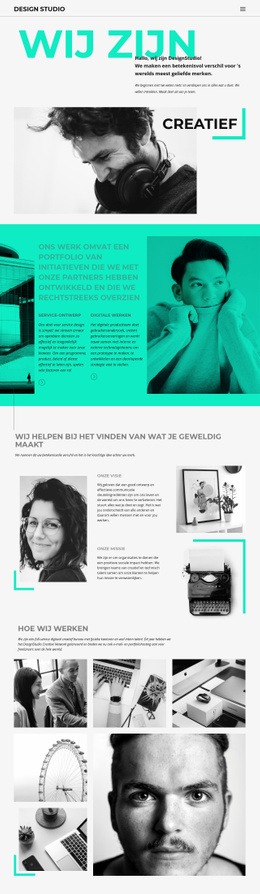 We Zijn Een Creatief Bedrijf - HTML5 Website Builder