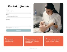 Blok Kontaktů S Formulářem – Bezplatná HTML Šablona