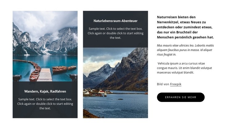 100+ Aktivurlaub HTML Website Builder