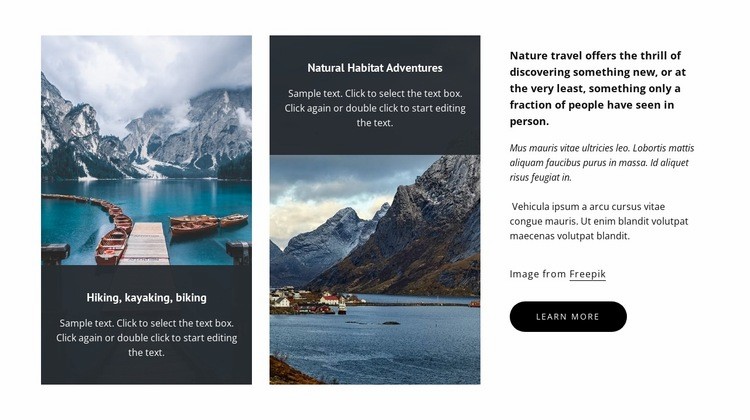 100+ active vacations Elementor Template Alternative