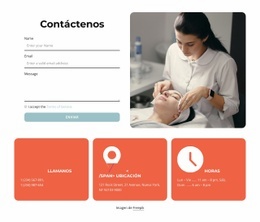 Bloque De Contactos Con Formulario - HTML Website Creator