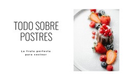 Todo Sobre Postres Plantilla HTML5 Y CSS3