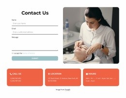 Contacts Block With Form - Creative Multipurpose Homepage Design