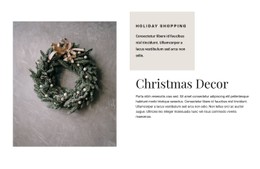 Page HTML For Christmas Decor