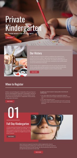 Private Elementary Education Design Template