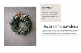 Maqueta De Sitio Web Más Creativa Para Decoración Navideña