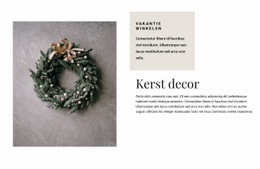 Kerst Decor - Sjablonen Website-Ontwerp