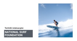 National Surf Foundation - Makieta Witryny