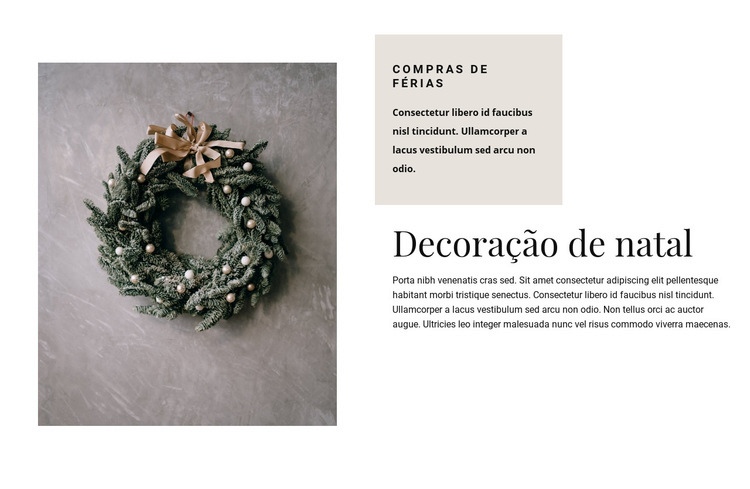 Decoração de natal Construtor de sites HTML