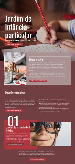 Ensino Fundamental Privado - Modelo De Site De Página Única