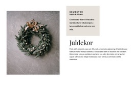 Juldekor - Mallar Webbplatsdesign