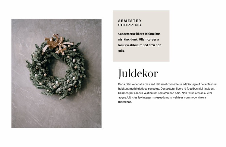 Juldekor WordPress -tema