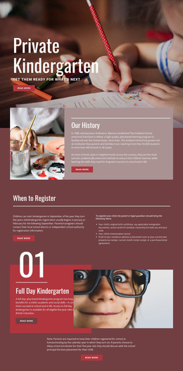 Private Elementary Education Html5 Form