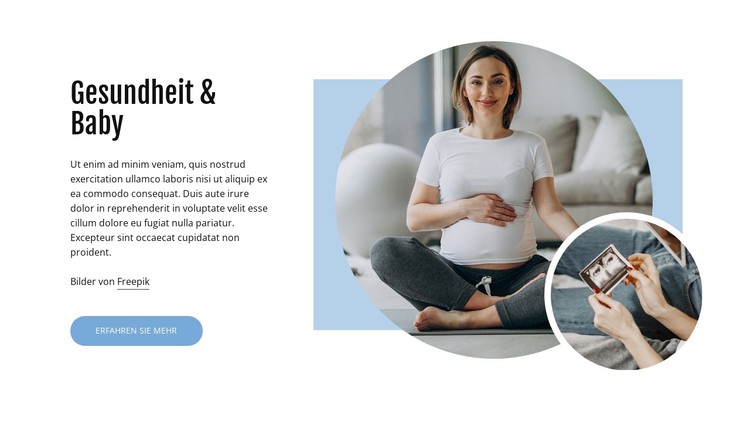 Babygesundheit & tägliche Pflege CSS-Vorlage