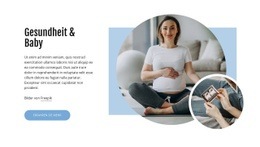 Babygesundheit & Tägliche Pflege – Kostenloses Website-Mockup