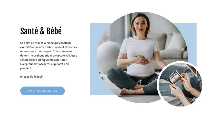 Santé des bébés et soins quotidiens Modèles de constructeur de sites Web