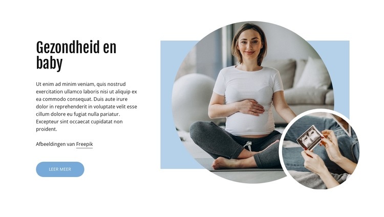 Baby's gezondheid en dagelijkse verzorging Bestemmingspagina