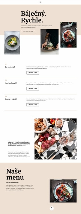 Nová Restaurace – Šablona Pro Tvorbu Webových Stránek