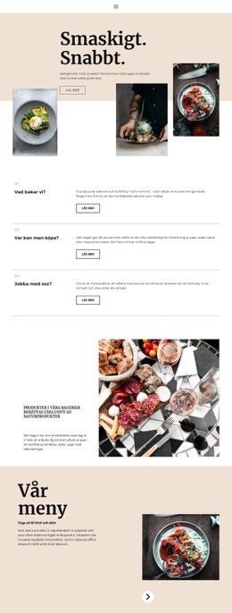 Ny Restaurang – Gratis Webbdesign