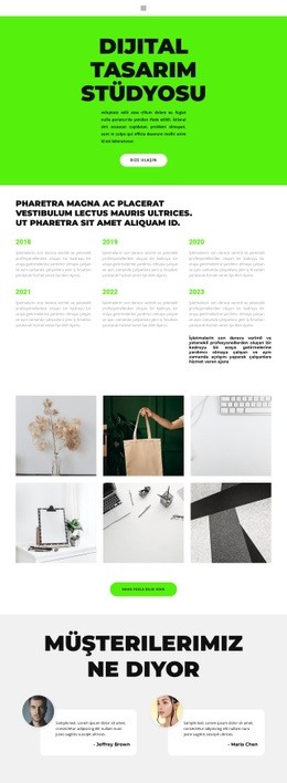 Dijital Alan - Işlevsellik Tek Sayfalık Şablon