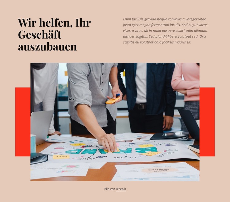 Marketing und Vertrieb CSS-Vorlage