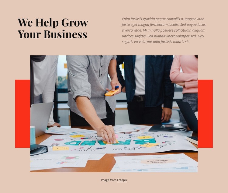 Marketing and sales Homepage Design