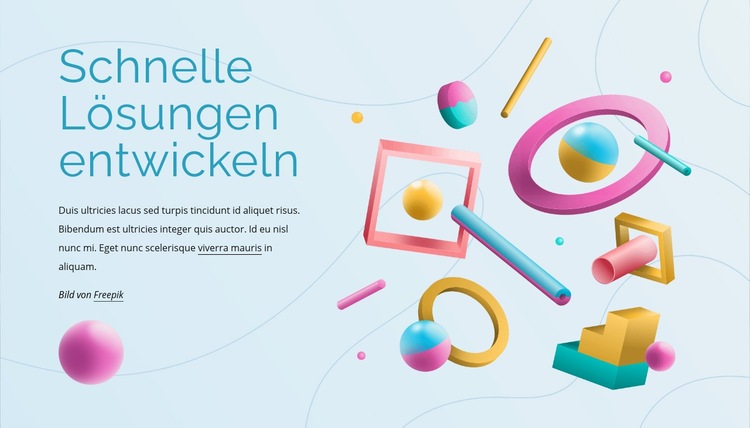 Schnelle Lösungen entwickeln HTML Website Builder