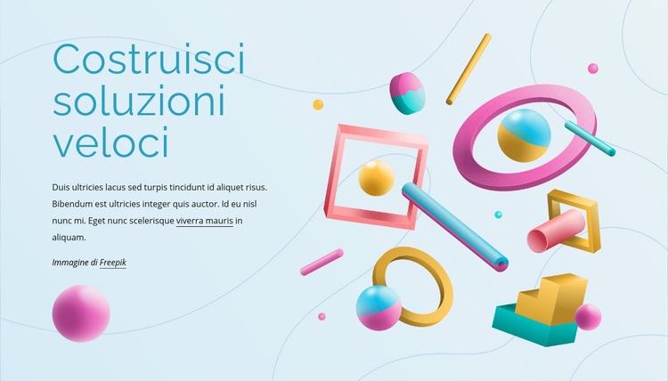 Costruisci soluzioni veloci Costruttore di siti web HTML