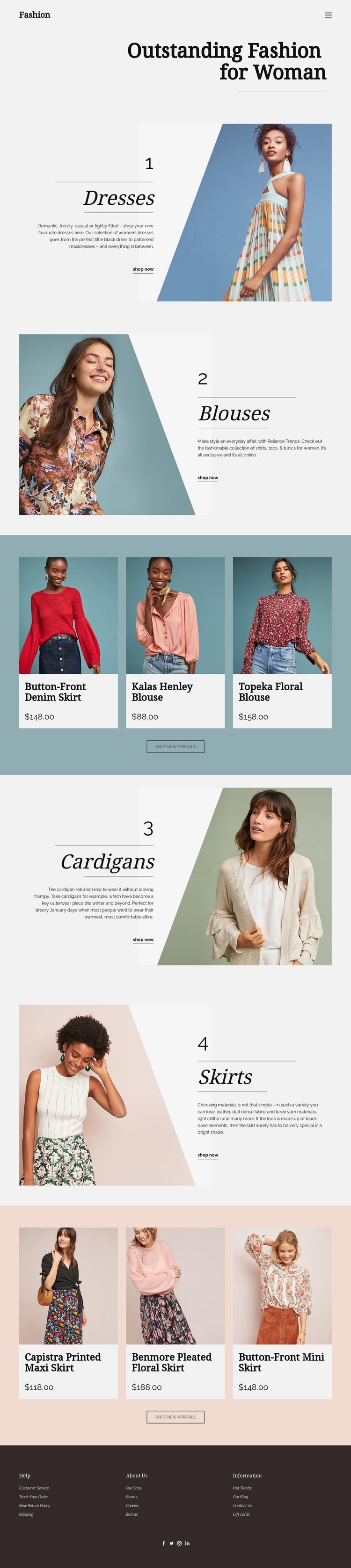 Fashion for Woman CSS Template