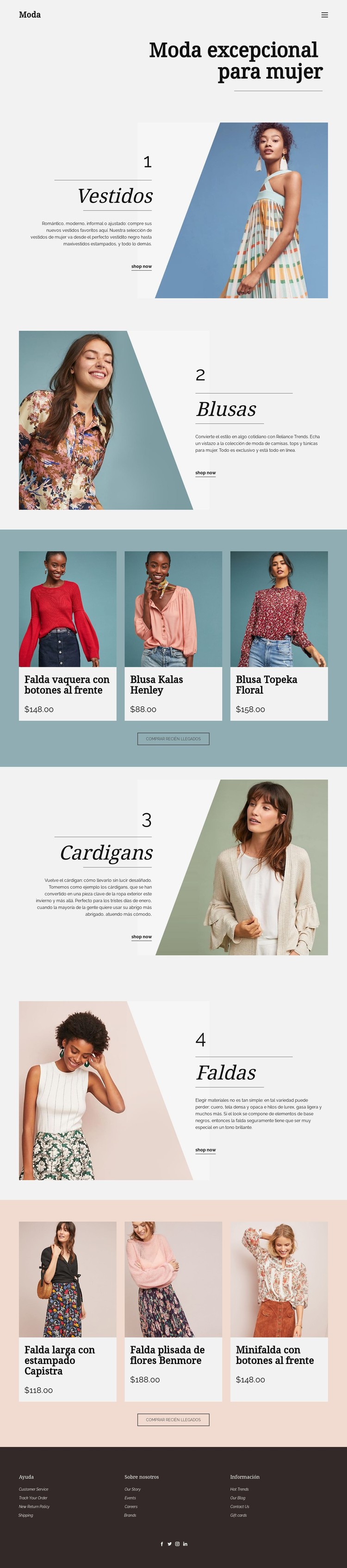 Moda para mujer Plantilla CSS