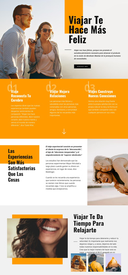 Viajar Te Hace Más Feliz - Tema Premium De WordPress